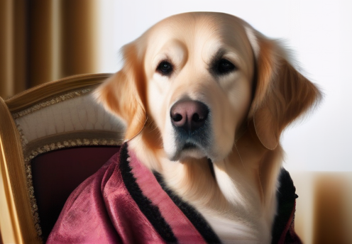 金毛幼犬公母区分图片
